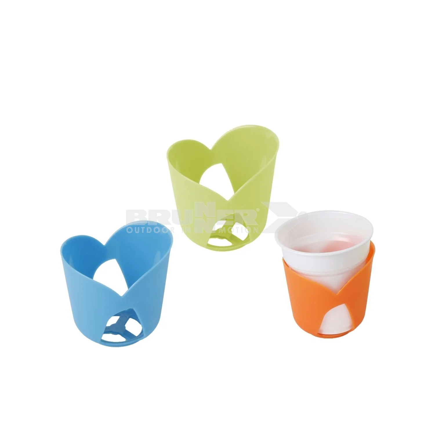 BRUNNER GLASS BASE PORTABICCHIERE DA CAMPEGGIO SET COMPOSTO DA 6 PZ