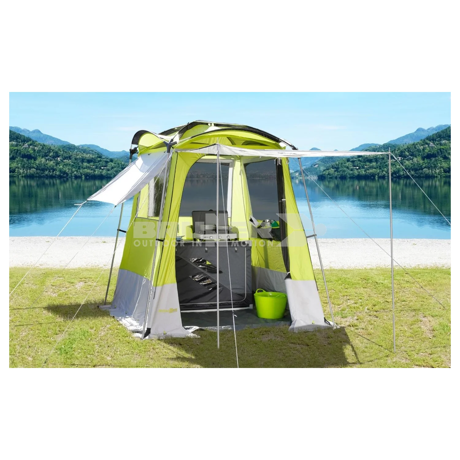 BRUNNER CHEF II OUTDOOR TENDA CUCINA/CUCINOTTO IMPERMEABILE - 200 x 200 x H190/230 cm - Image 2