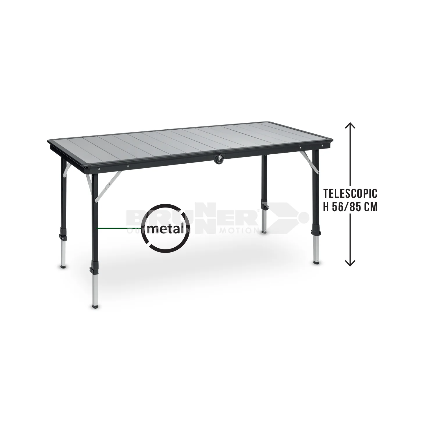BRUNNER DINEMIC 6 TAVOLO A VALIGIA ULTRACOMPATTO E RESISTENTE IDEALE PER VAN,CAMPER E FURGONI - Image 6
