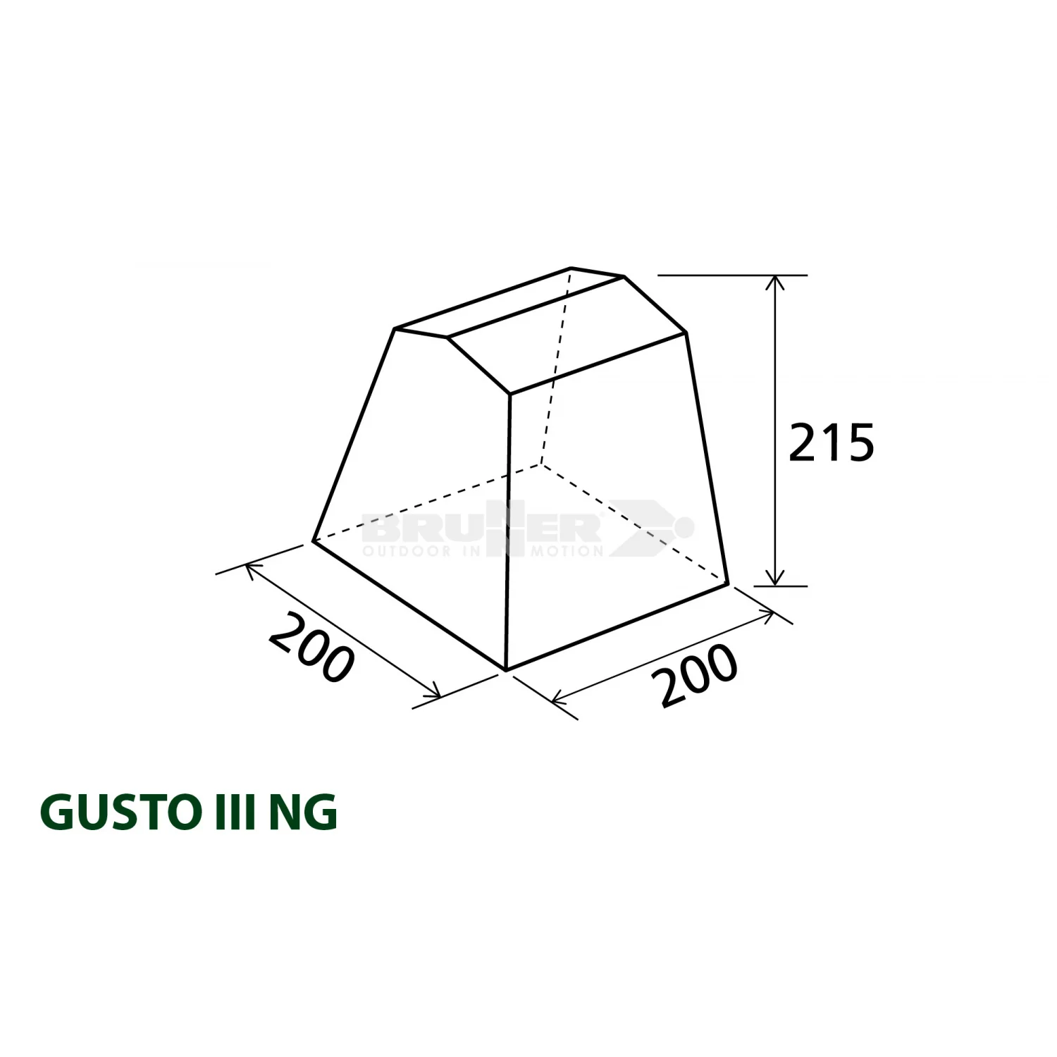 BRUNNER GUSTO NG TENDA CUCINA/CUCINOTTO CON TETTO A FALDE - DISPONIBILE IN 3 MISURE E 2 COLORI! - IN PROMOZIONE! - Image 9