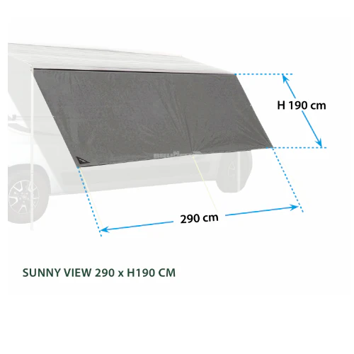 BRUNNER SUNNY VIEW TENDALINO PARASOLE RESISTENTE AI RAGGI UV - DISPONIBILE IN VARIE MISURE - Image 2
