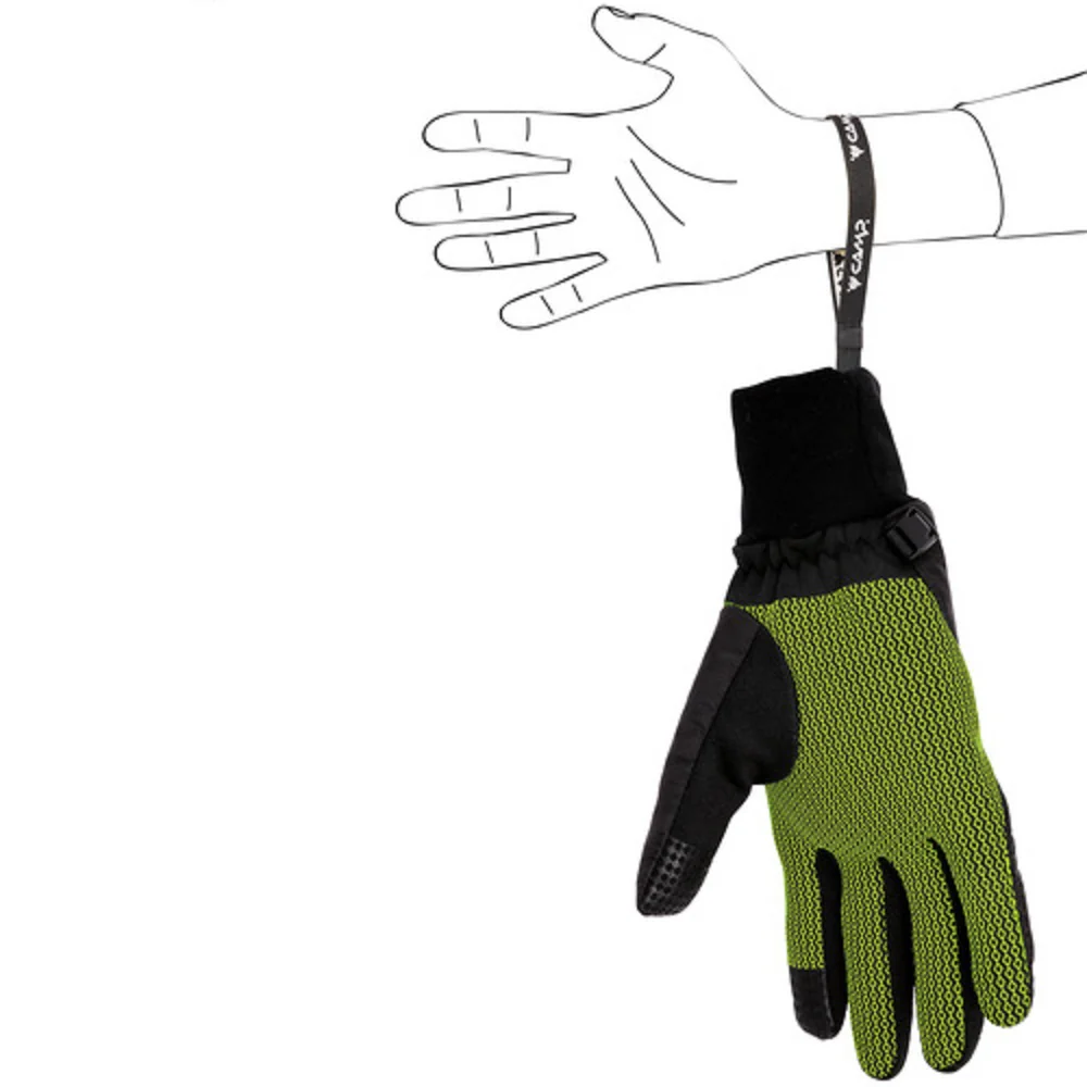 CAMP G AIR GUANTI ANTIVENTO CON IMBOTTITURA PrimaLoft® - NERO/LIME - Image 2