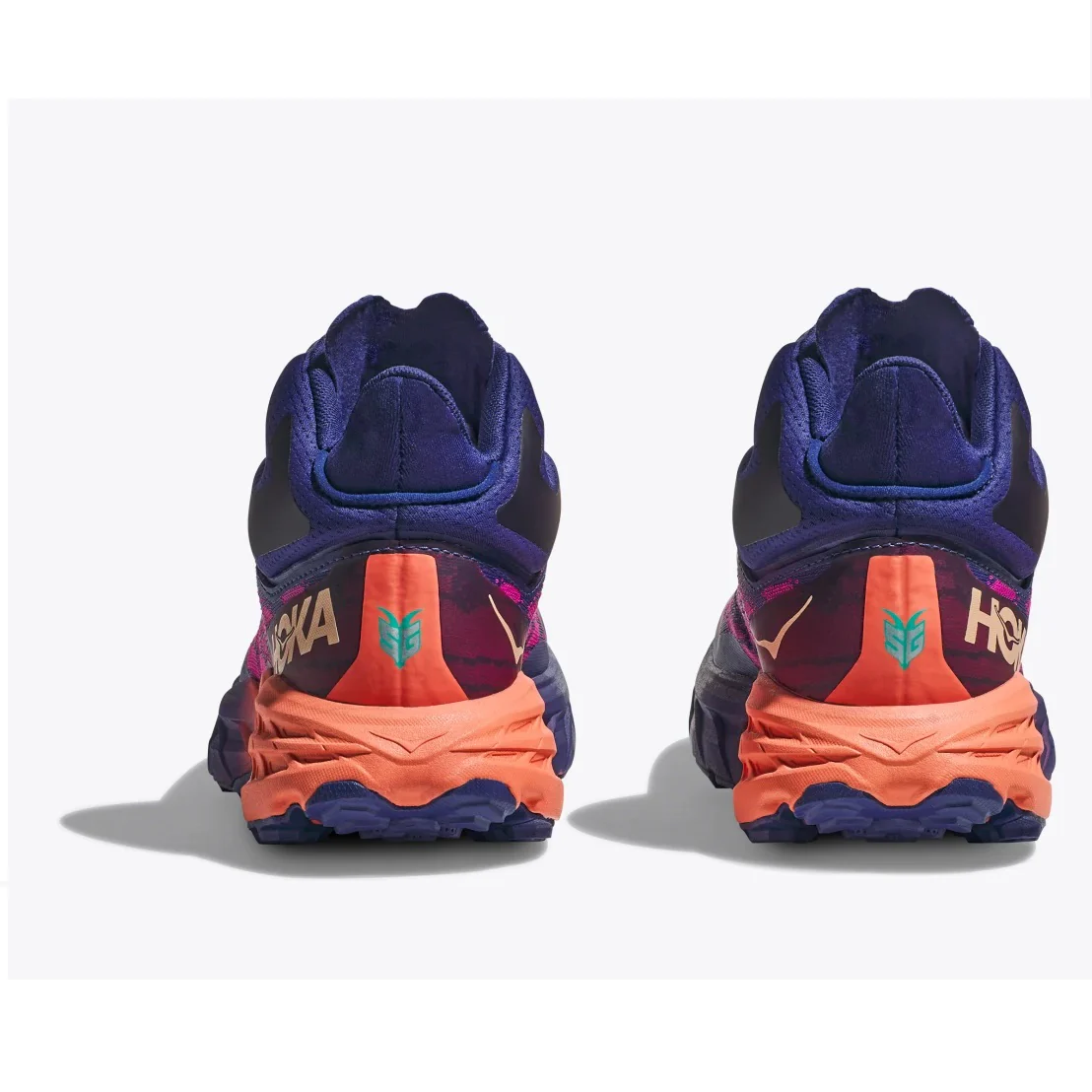 HOKA Speedgoat 5 Mid GORE-TEX Scarponcino Trail Donna Impermeabile - Colore: Bellwether Blue / Camellia PROMO - Image 5