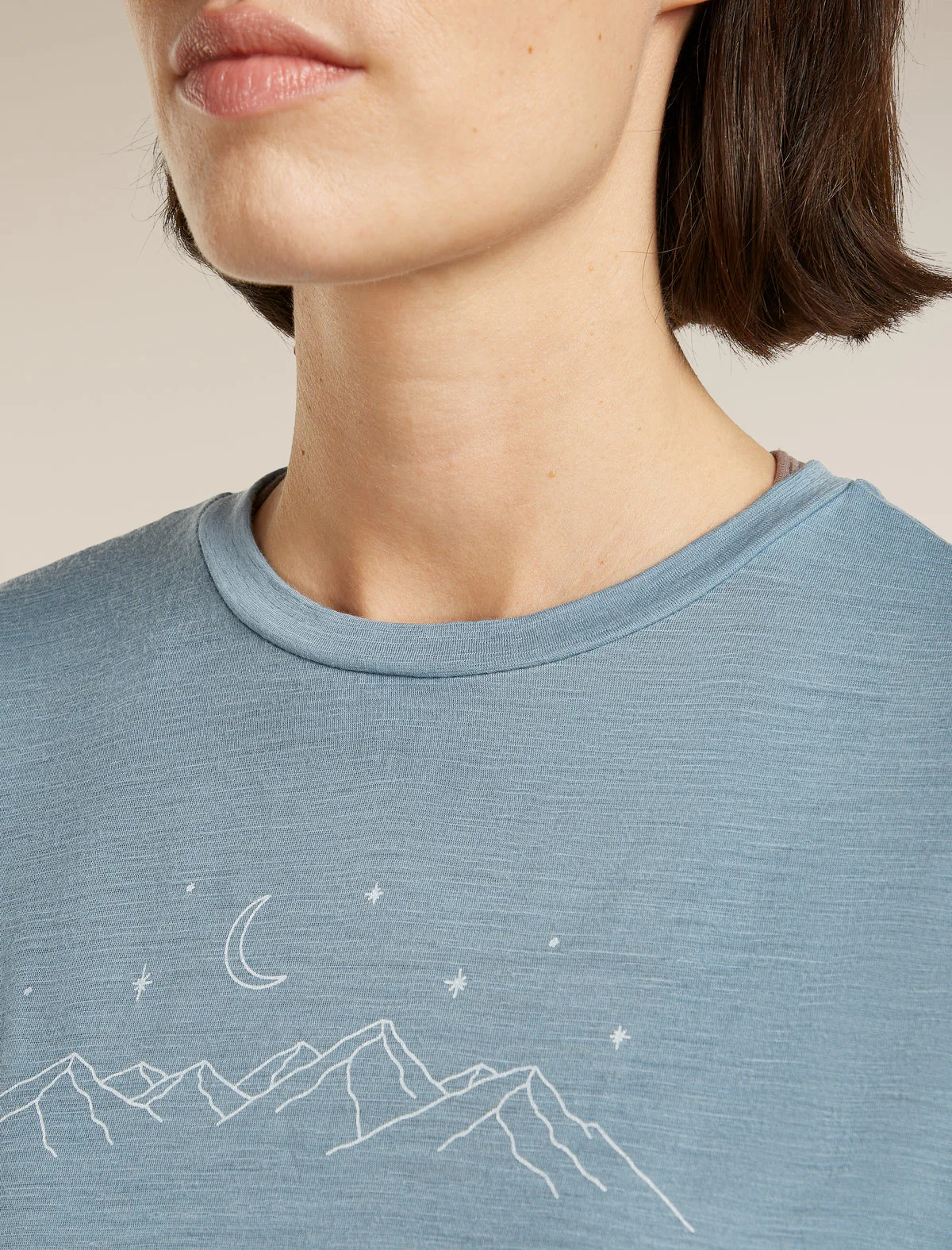 ICEBREAKER 150 TECH LITE SPARKLING STARS DONNA T-SHIRT TECNICA 100% LANA MERINO - Image 4