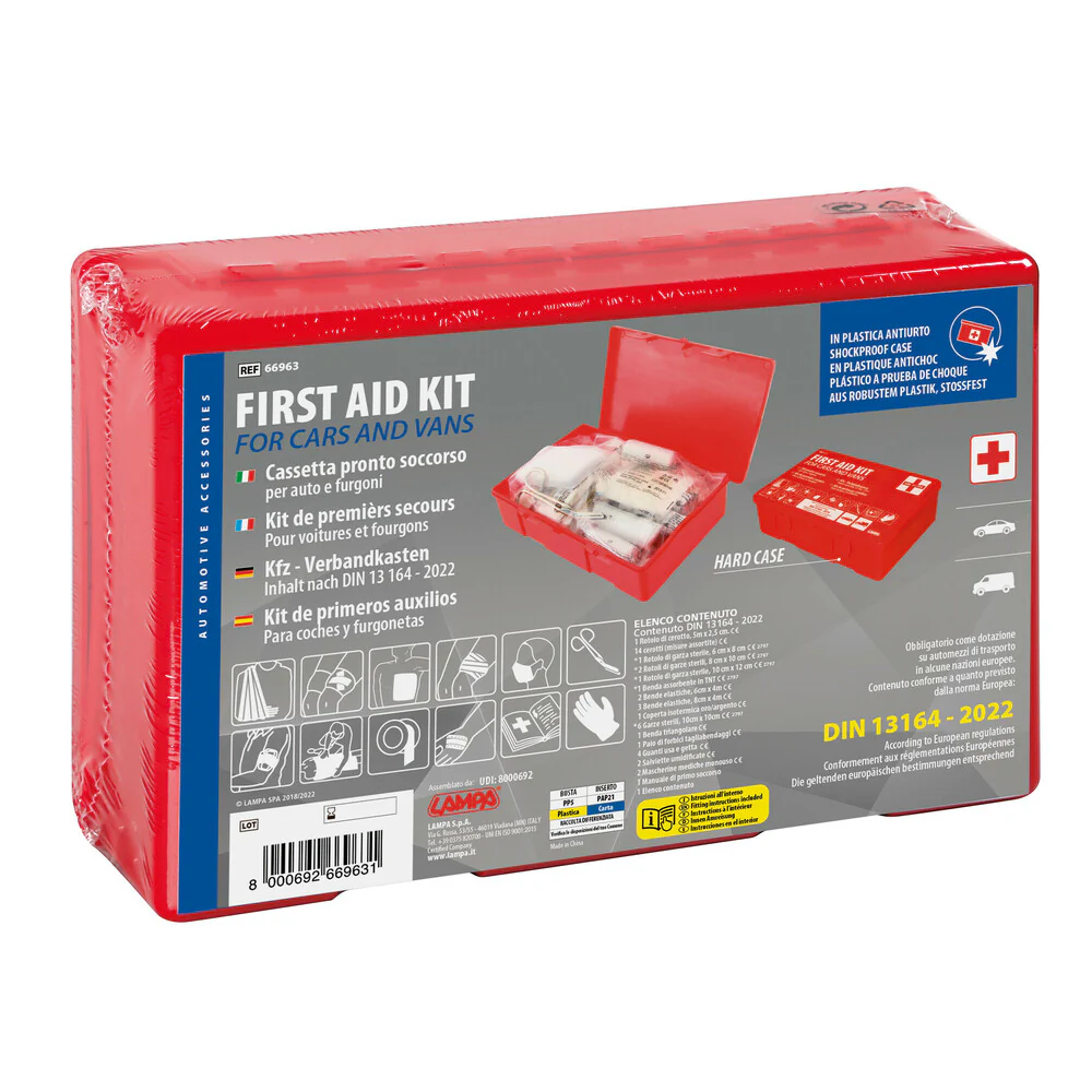 LAMPA FIRST AID KIT VALIGETTA KIT PRONTO SOCCORSO PER AUTO E FURGONI - Image 3