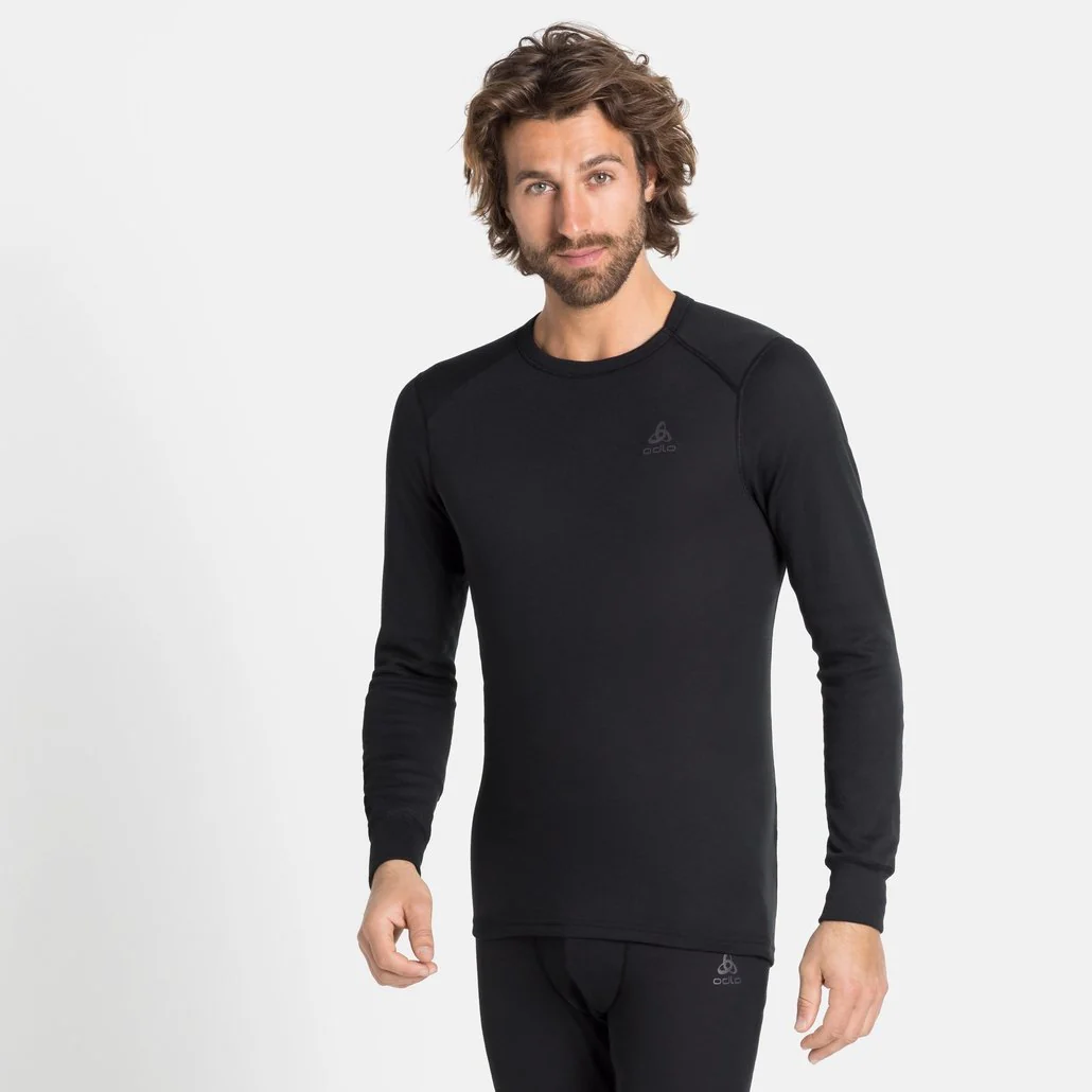 ODLO BL TOP CREW NECK LONG ACTIVE WARM ECO MAGLIA TERMICA NERO - Image 2