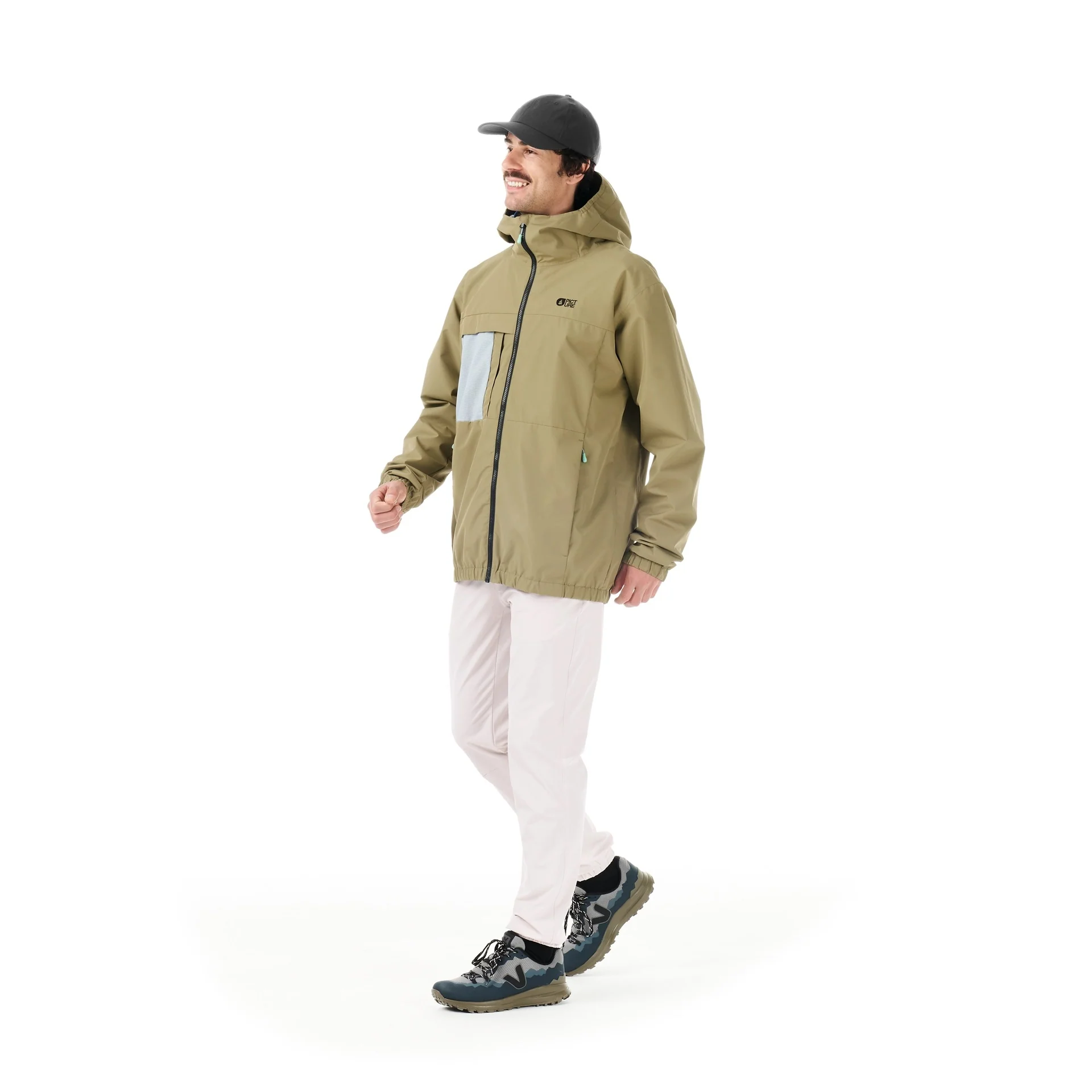 PICTURE STALL JACKET UOMO GUSCIO 2 STRATI IMPERMEABILE ANTIVENTO - Image 3