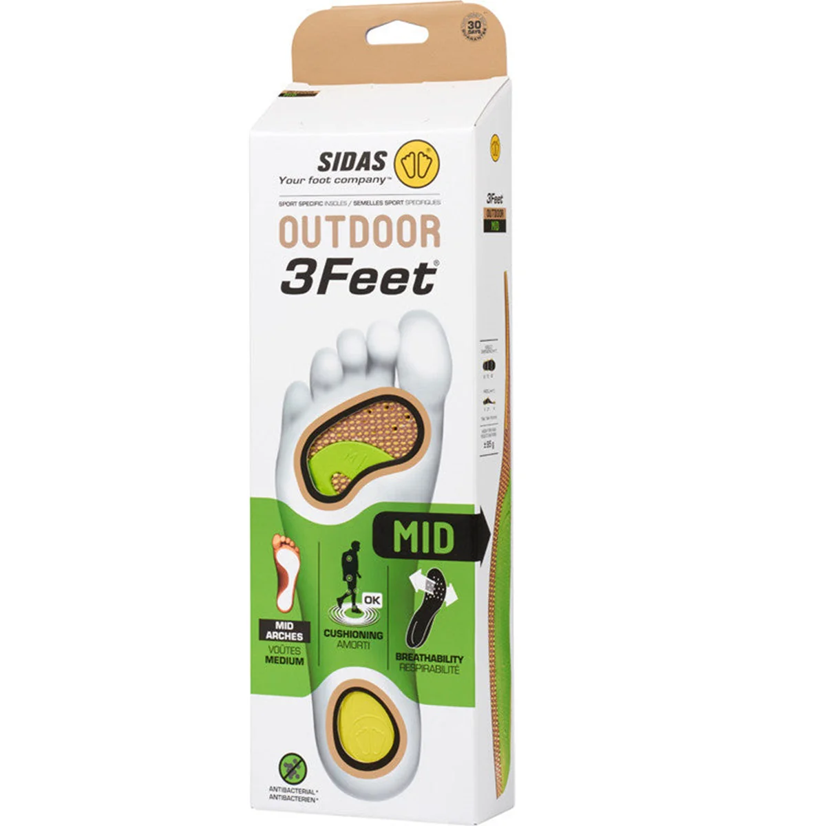 SIDAS OUTDOOR 3 FEET MID SOLETTE AMMORTIZZATE PER UTILIZZO OUTDOOR E TREKKING IDEALI PER ARCO PLANTARE MEDIO - Image 10