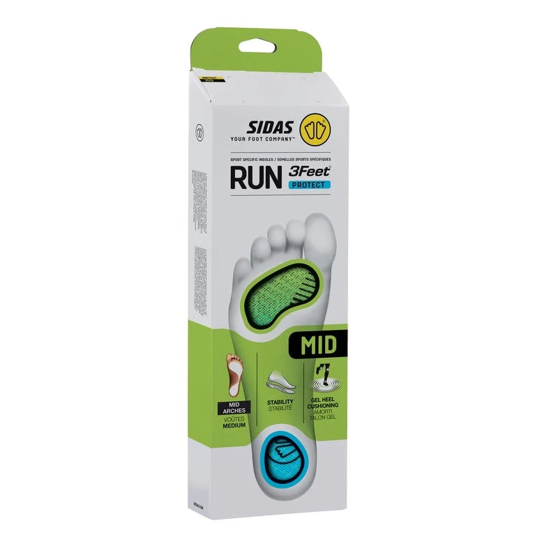 SIDAS RUN 3 FEET PROTECT MID SOLETTE STABILIZZANTI DA RUNNING IDEALI PER PIEDI A PIANTA STANDARD - Image 9